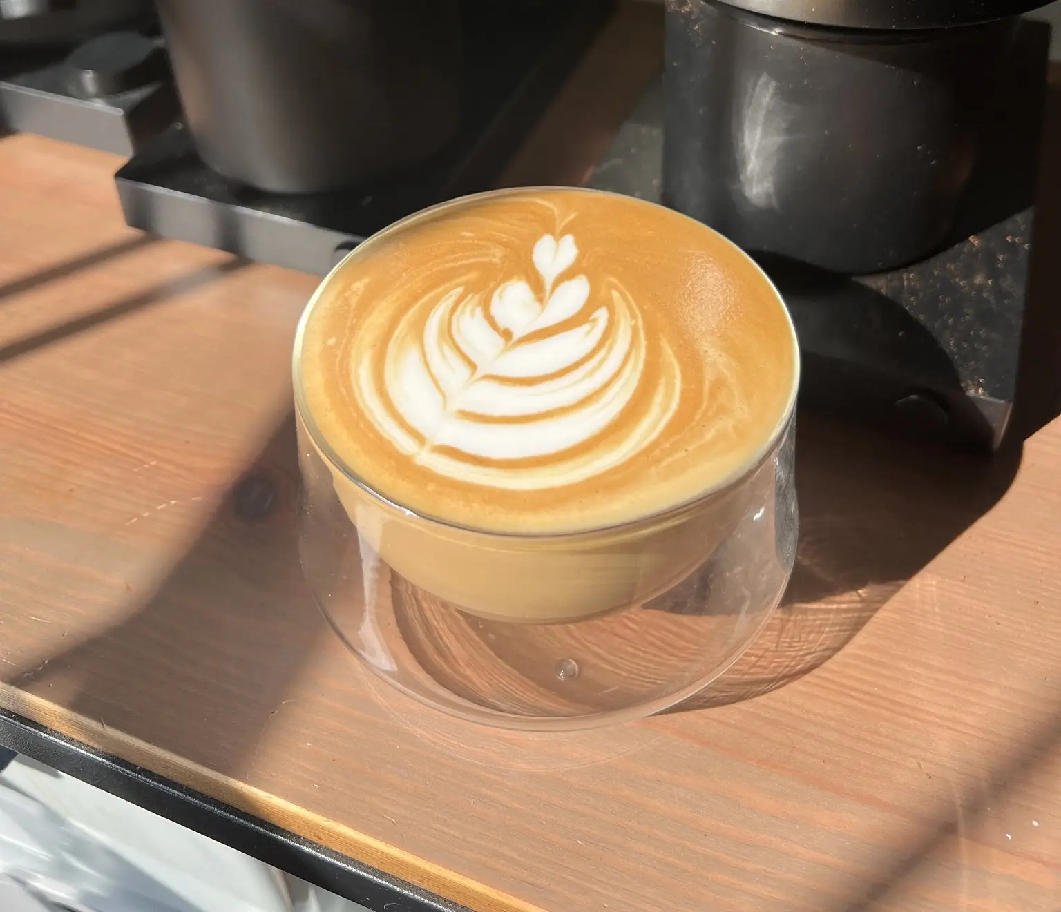 John-George Sample's complete coffee bar setup on IKEA FJÄLLBO shelf